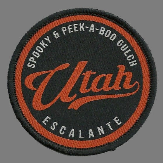 Utah Patch – UT Escalante Spooky Peek A Boo Gulch - Travel Patch – Souvenir Patch – Embellishment Applique – 2.5" Iron On