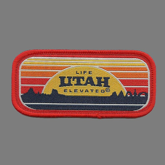 Utah Patch – UT Life Elevated - Travel Patch – Souvenir Patch – Embellishment Applique – 3.25" Iron On