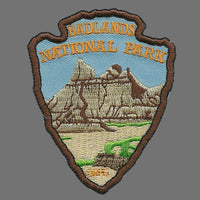 Badlands National Park Patch – SD - Arrowhead Travel Patch – Souvenir Patch 3" Iron On South Dakota