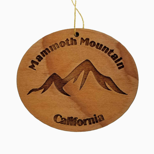Mammoth Mountain Ornament Wood Souvenir - 15125