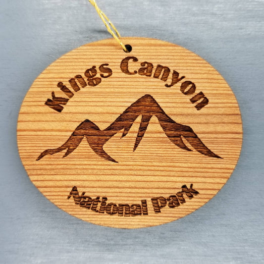 Kings Canyon National Park Ornament Mountains California Souvenir Handmade in USA - 15139