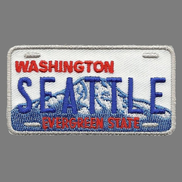 Seattle Patch The Evergreen State WA License Plate Happy Wood