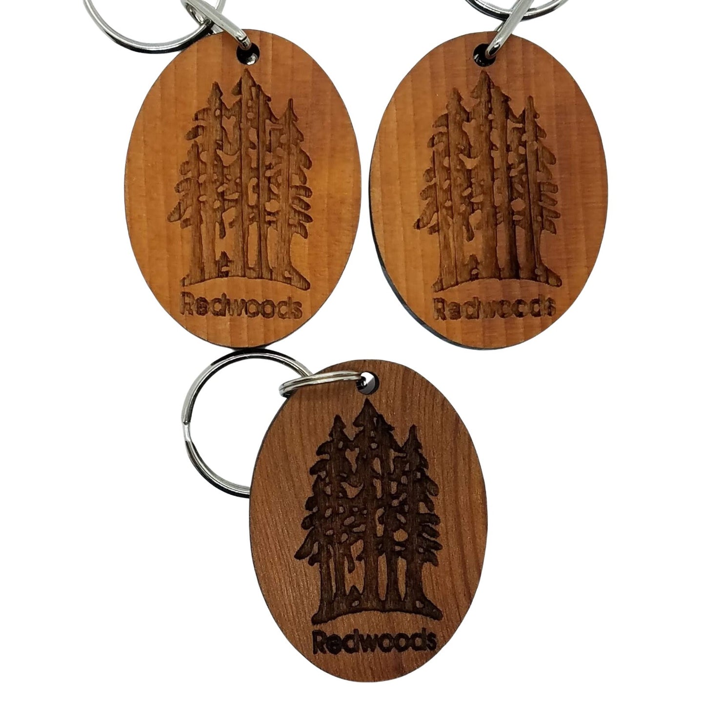 Kings Canyon Big Trees Grove Wood Keychain California Wood Souvenir Travel Gift - 4080KING