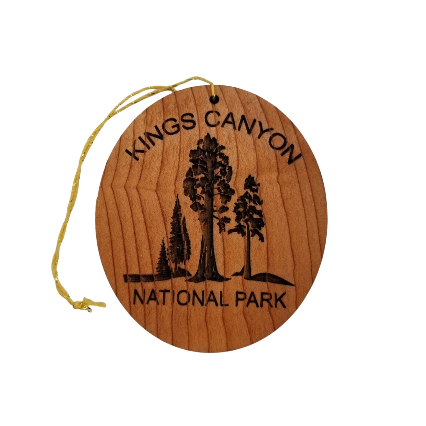 Kings Canyon National Park Wood Ornament California Giant Trees Handmade in USA - 15328KING
