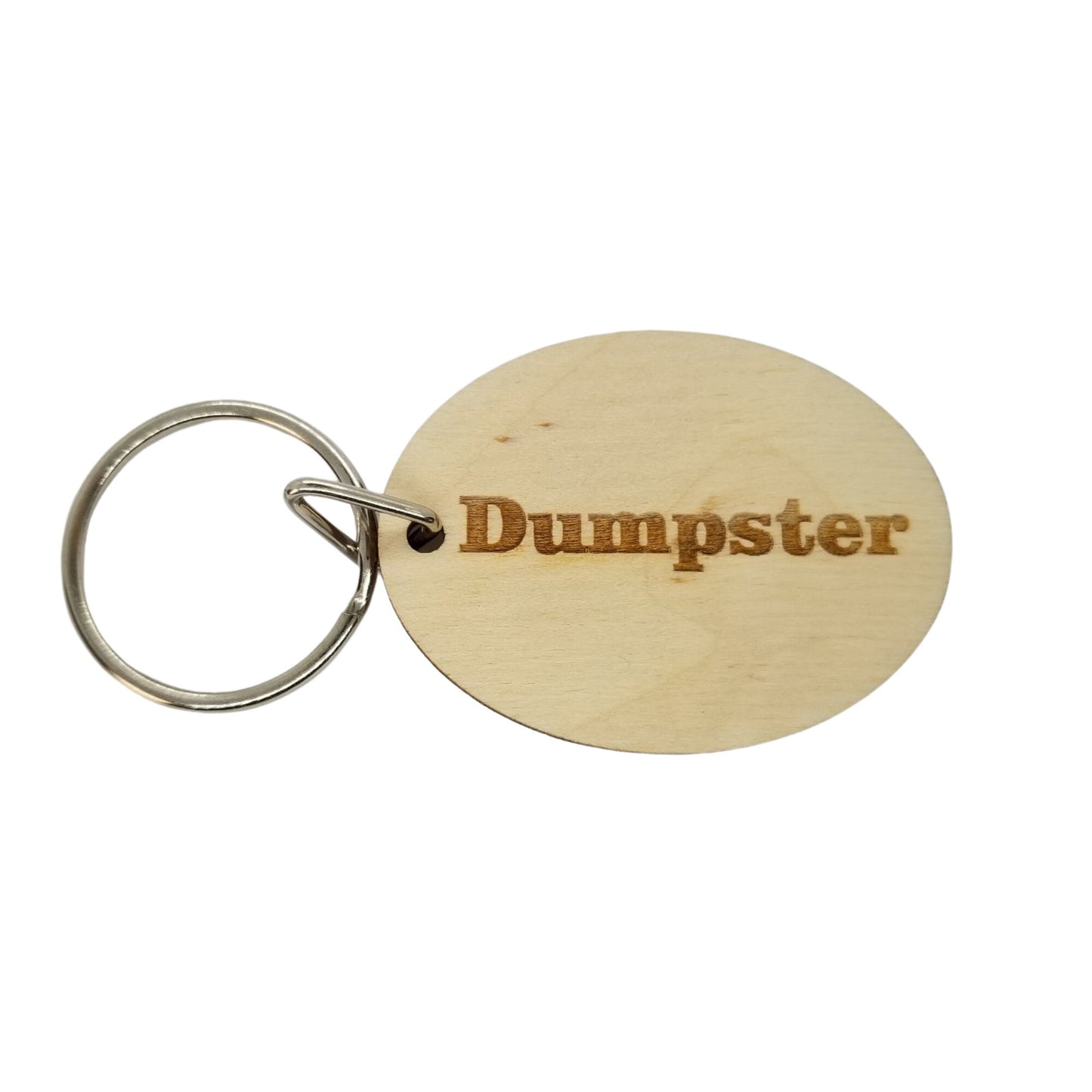 Dumpster Wood Keychain Key Ring Keychain Gift - Key Tag Keyring Key Marker - KC8137