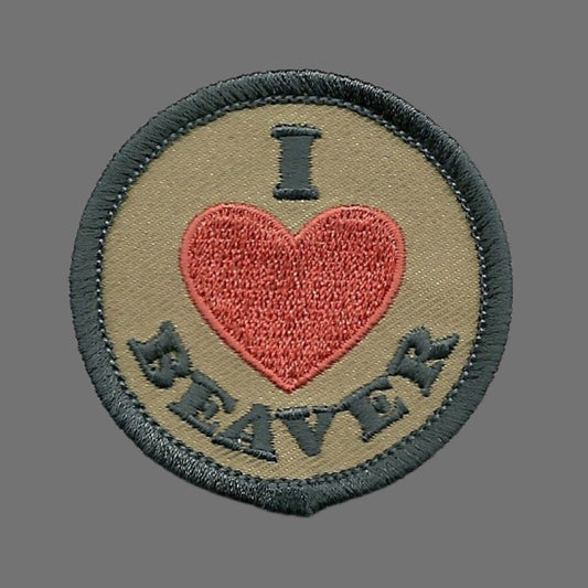Colorado Patch – I Love Beaver - Beaver Creek Resort Ski Lodge Colorado Souvenir – Travel Patch Iron On Applique CO Patch 2" Embellishment