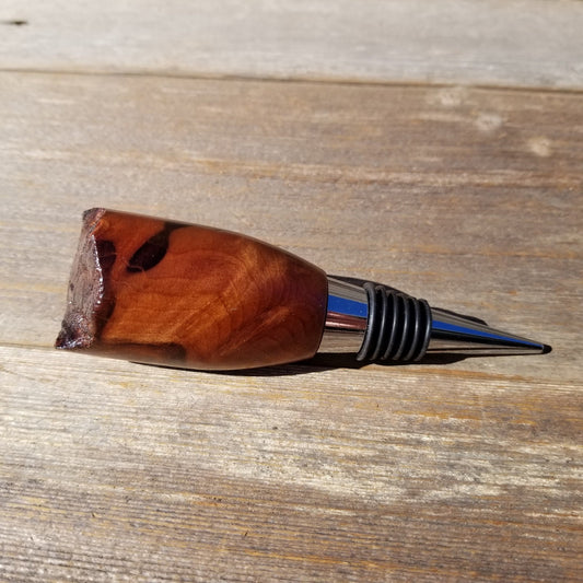 Wine Stopper Redwood Live Edge - Rustic Redwood Burl - #1010 ASST - Wedding Gift Wedding Favor Wine Gift - Hand Turned