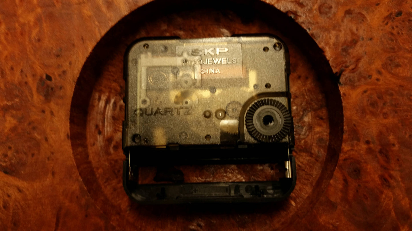 Redwood Burl Clock Two Tone Wall Clock Rustic Slab #109