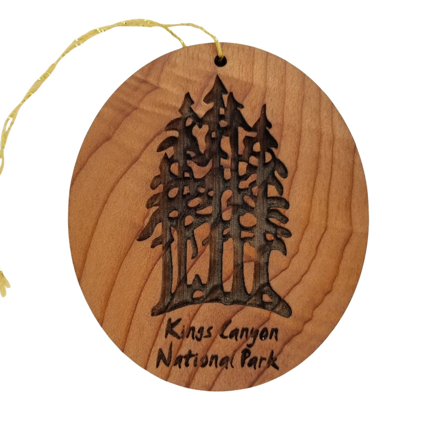 Kings Canyon National Park Wood Ornament California Big Trees Multi Giant Trees Handmade In USA - 15018KING