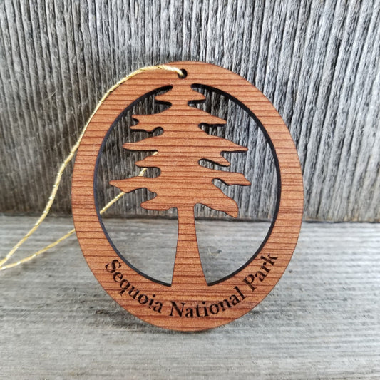 Sequoia National Park Cutout Big Tree Ornament Handmade in USA Souvenir Travel Gift - 1066SEQ