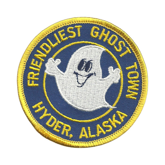 Friendliest Ghost Town Hyder, ALASKA - Souvenir Patch - 0-0119