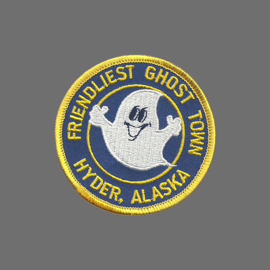 Friendliest Ghost Town Hyder, ALASKA - Souvenir Patch - 0-0119