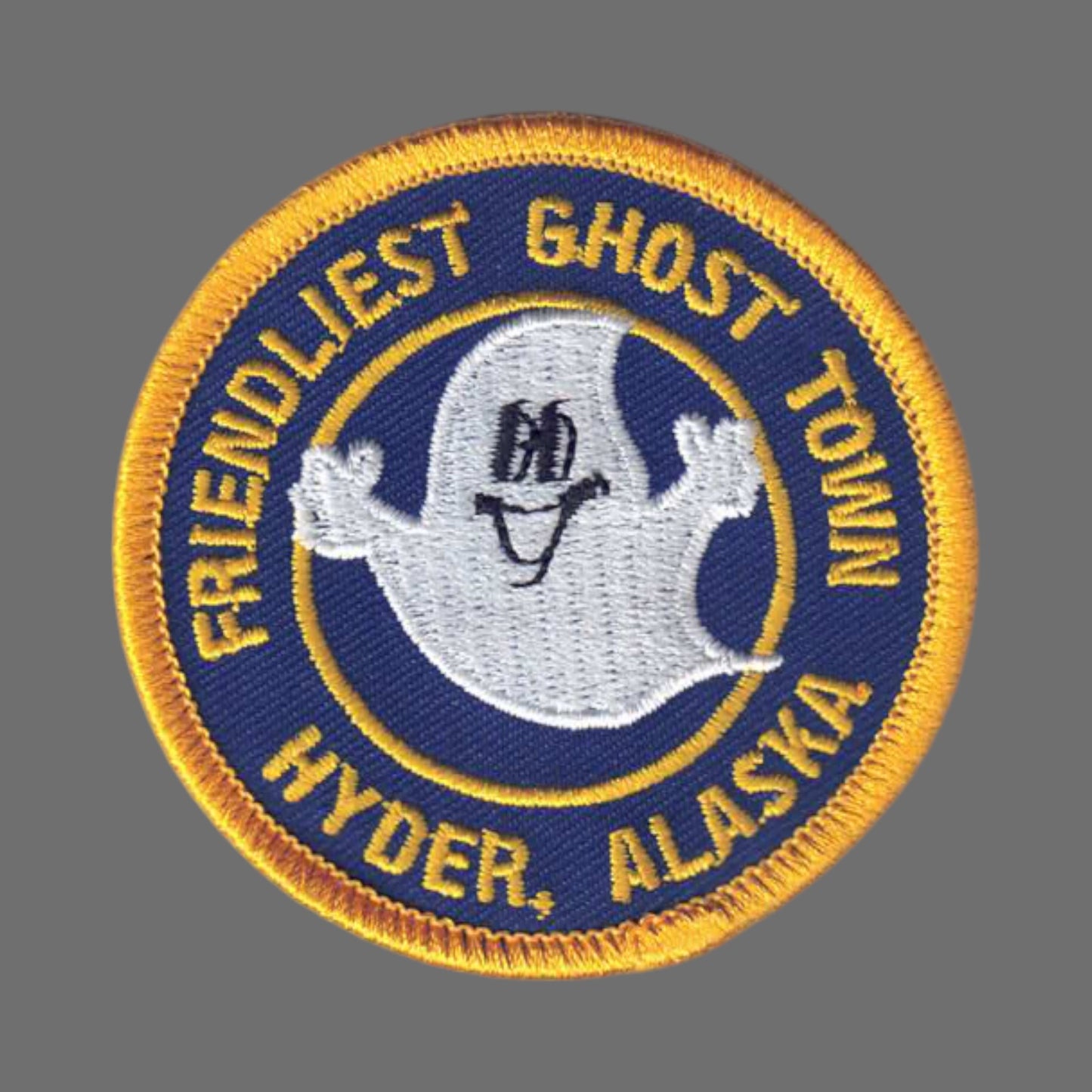 Friendliest Ghost Town Hyder, ALASKA - Souvenir Patch - 0-0119