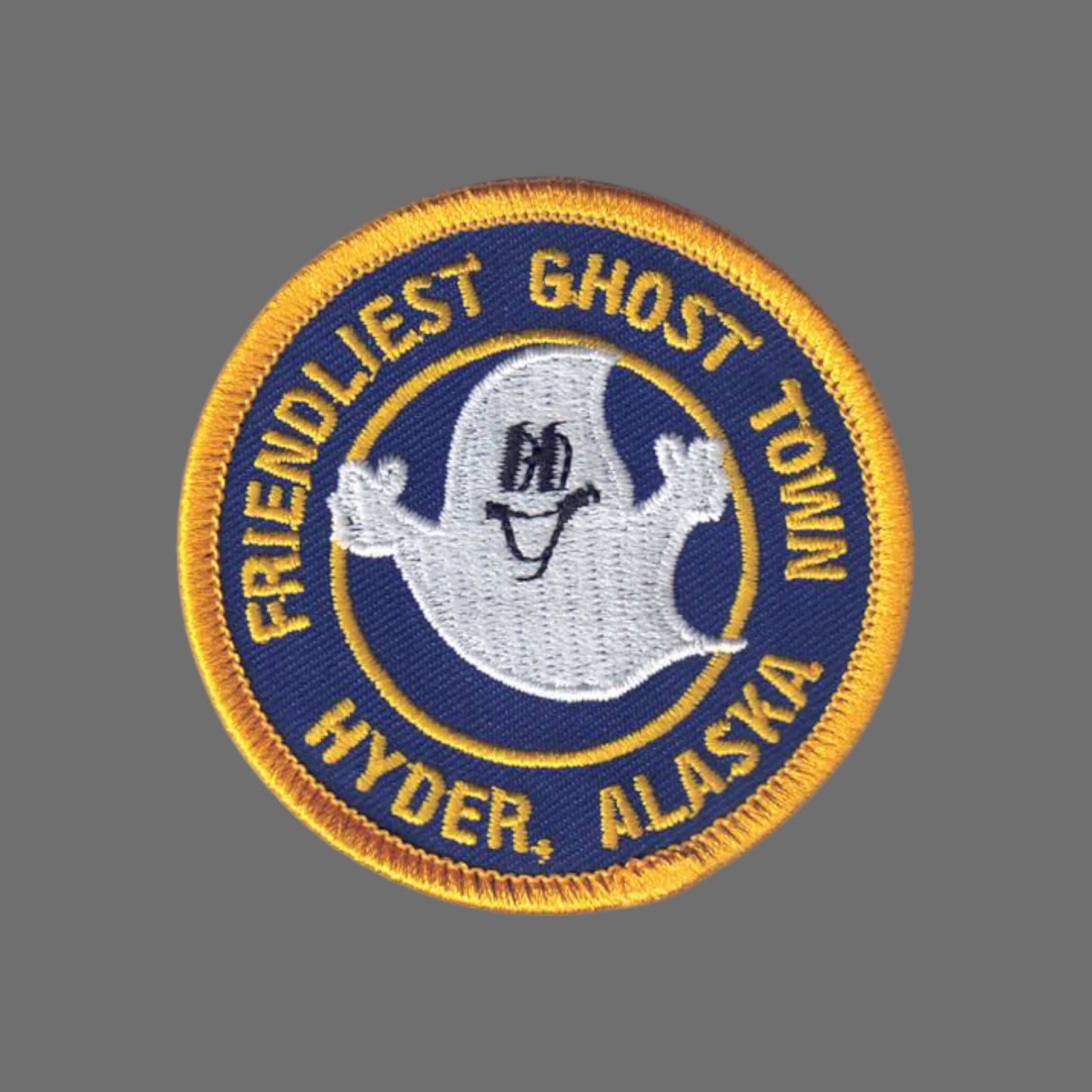 Friendliest Ghost Town Hyder, ALASKA - Souvenir Patch - 0-0119