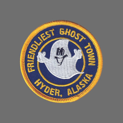 Friendliest Ghost Town Hyder, ALASKA - Souvenir Patch - 0-0119