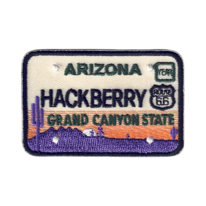 Hackberry ARIZONA License Plate Souvenir Patch - 0-1554