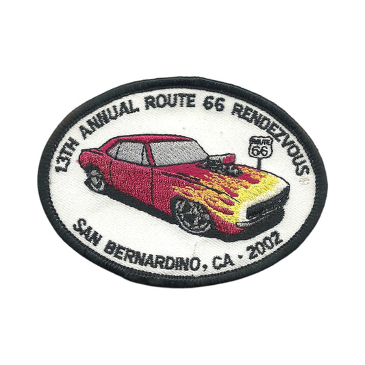 13TH ANNUAL ROUTE 66 RENDEZVOUS - SAN BERNARDINO souvenir patch - 0-6666-02
