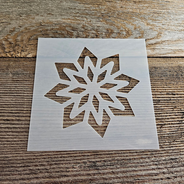 Star Snowflake Stencil Reusable Cookie Decorating Craft Painting Windows Signs Mylar Many Sizes Christmas Decorative Star Winter