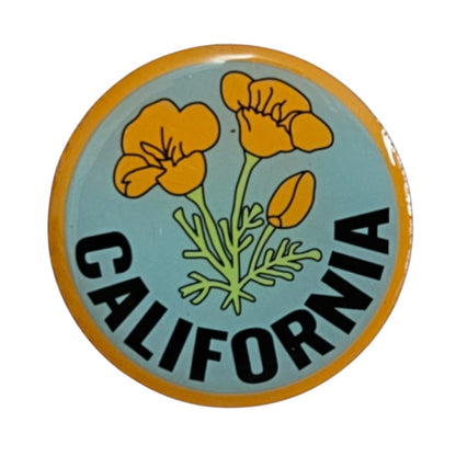 CALIFORNIA poppy pin Carded 0475-CA09
