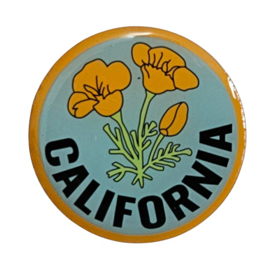 CALIFORNIA poppy pin Carded 0475-CA09