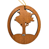 Drive Thru Tree Christmas Ornament Redwood Handmade Wood