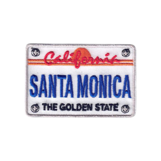 SANTA MONICA License Plate Patch - 10612