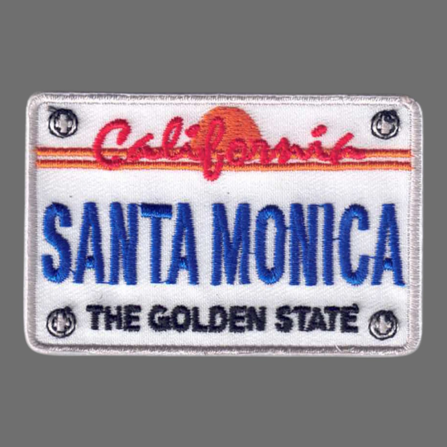 SANTA MONICA License Plate Patch - 10612