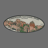 California Patch – Pinnacles National Park - Travel Patch – Souvenir Patch 5.4" Iron On Sew On Embellishment Applique