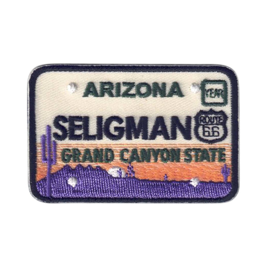 Seligman ARIZONA License Plate Souvenir Patch - 1141