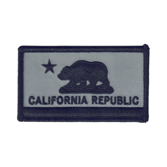 CALIFORNIA REPUBLIC Flag Gray Patch -1204-58/01/01