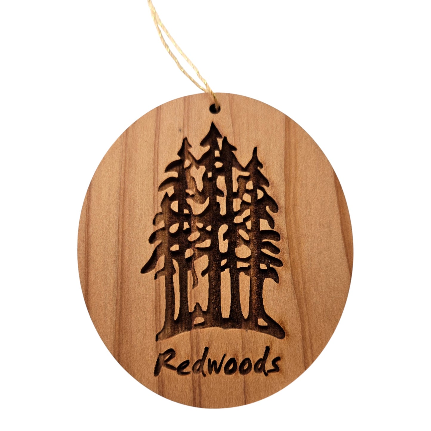 California Redwoods Multi Trees Wood Ornament Souvenir - 15018