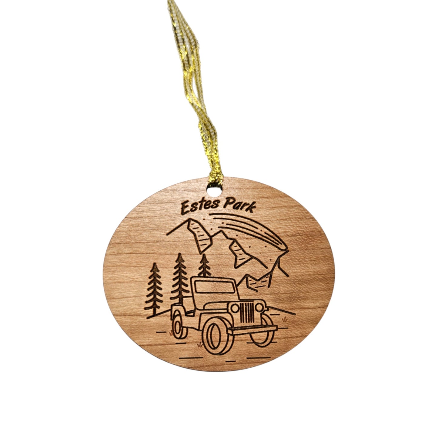 Estes Park Ornament - 4 Wheeling SUV - Colorado Souvenir - 15317