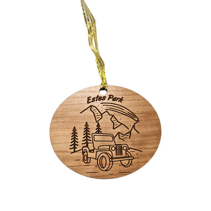 Estes Park Ornament - 4 Wheeling SUV - Colorado Souvenir - 15317