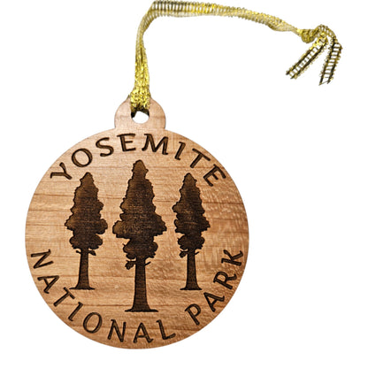 Yosemite National Park Wood Ornament Giant Trees 3 Trees  - 15689