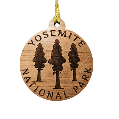 Yosemite National Park Wood Ornament Giant Trees 3 Trees  - 15689