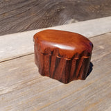 Wood Ring Box Redwood Rustic Handmade California Storage #631 Engagement Birthday Gift Mother's Day Gift Gift for Friend