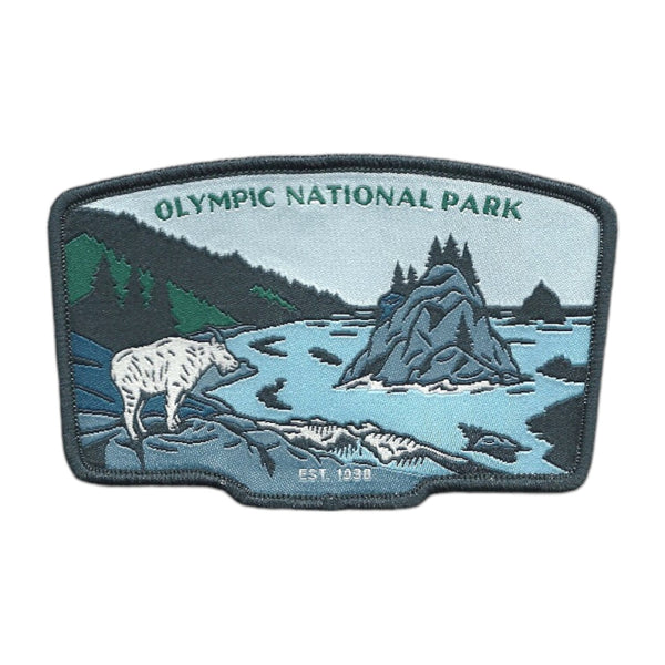Washington Patch – Olympic National Park - Travel Patch – Souvenir Patch 3.8" Iron On Sew On Embellishment Applique