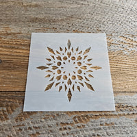 Snowflake Stencil Reusable Cookie Decorating Craft Painting Windows Signs Mylar Many Sizes Christmas Winter Snowflake High Detail