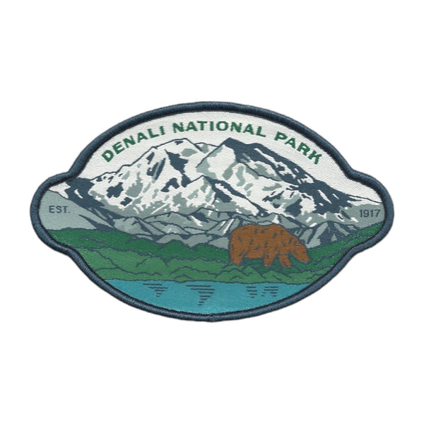 Alaska Patch – Denali National Park - Travel Patch – Souvenir Patch 4.3" Iron On Sew On Embellishment Applique