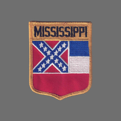 MISSISSIPPI LG Flag Shield Patch - 2202