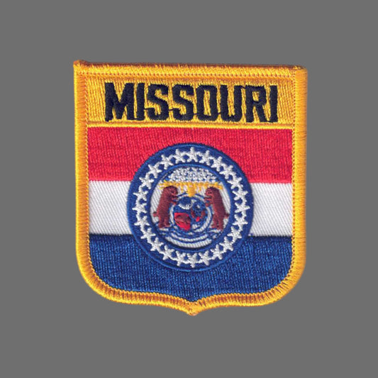 MISSOURI medium flag shield uniform or souvenir embroidered patch - 2255