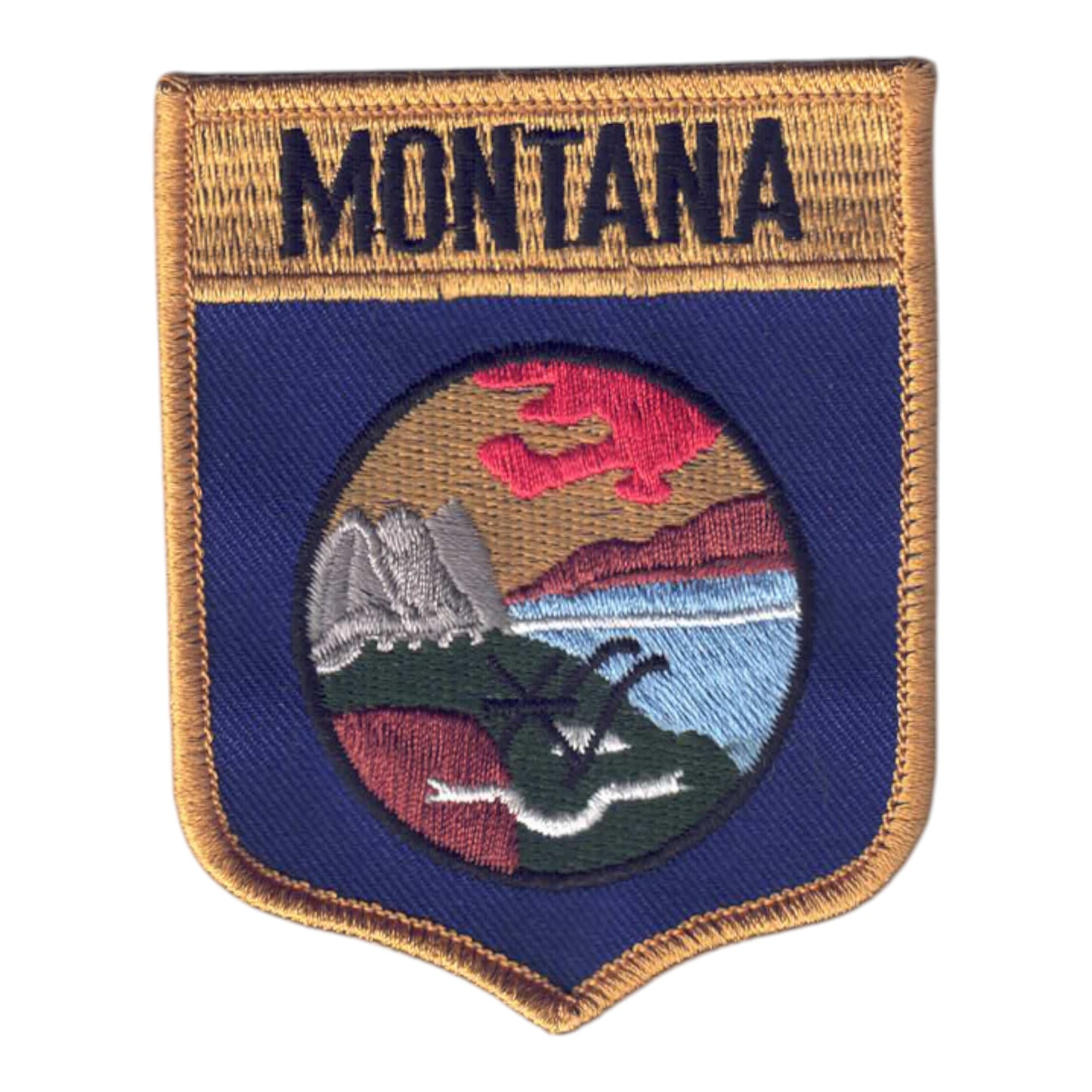 MONTANA LG Flag Shield Souvenir Patch - 2302