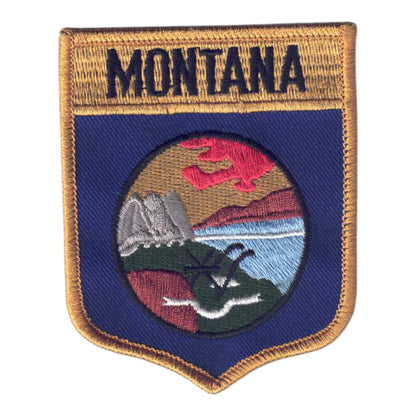 MONTANA LG Flag Shield Souvenir Patch - 2302