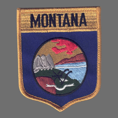 MONTANA LG Flag Shield Souvenir Patch - 2302