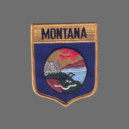 MONTANA LG Flag Shield Souvenir Patch - 2302
