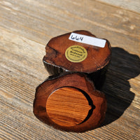 Wood Ring Box Redwood Rustic Handmade California Storage Live Edge Mini #664 Birthday Gift Christmas Gift Mother's Day Gift