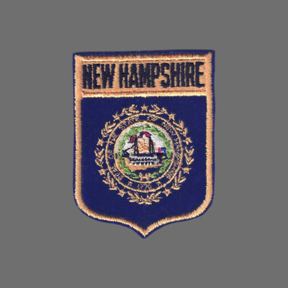NEW HAMPSHIRE LG Flag Shield Souvenir Patch - 2452