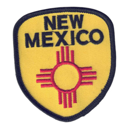 NEW MEXICO Zia Flag Shield  Patch - 2553