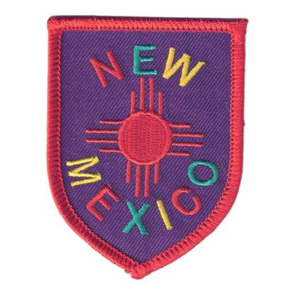 NEW MEXICO Colorful Zia Shield Patch - 2556