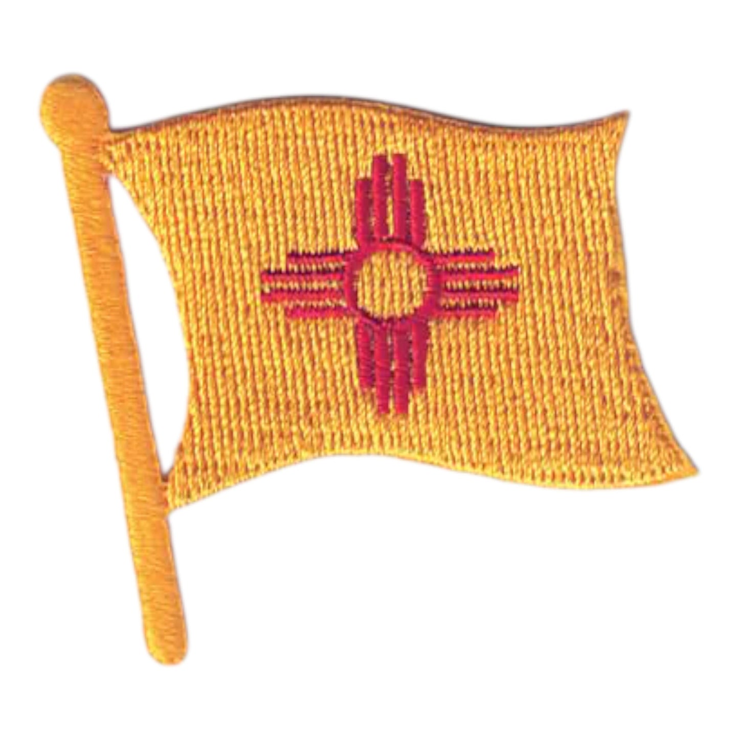 New Mexico Wavy Flag Patch - 2586
